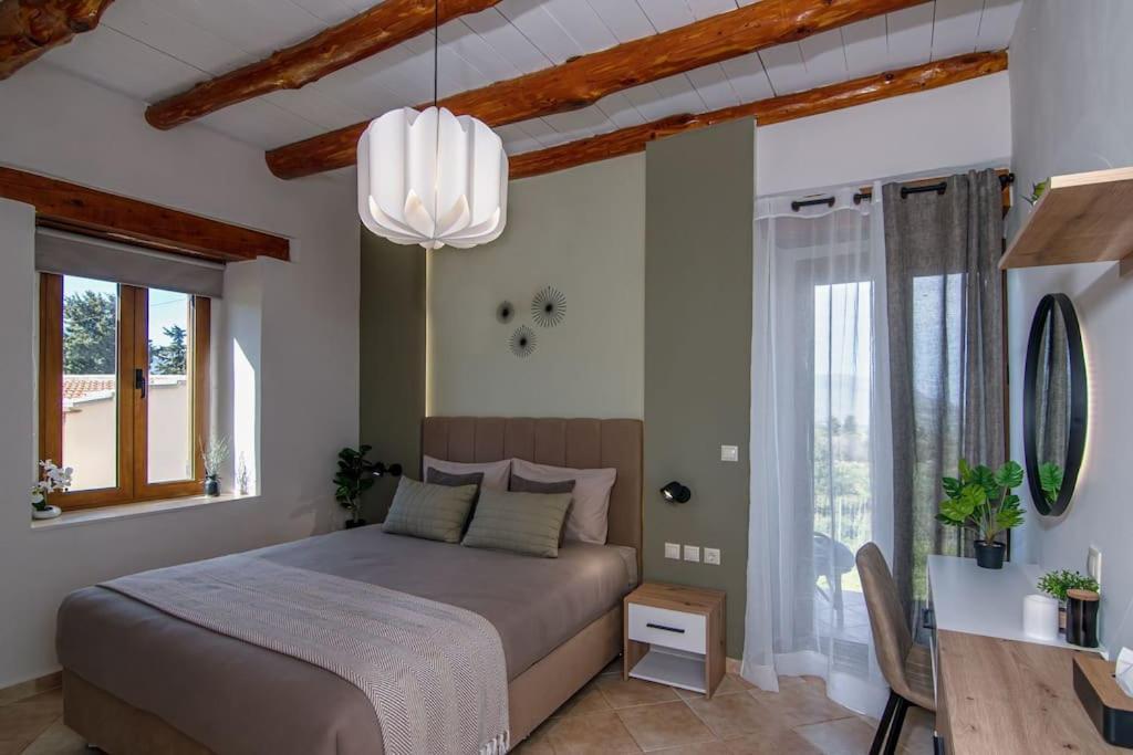 Stone Villa Halepa With Panoramic View. Neon Khorion  Bagian luar foto