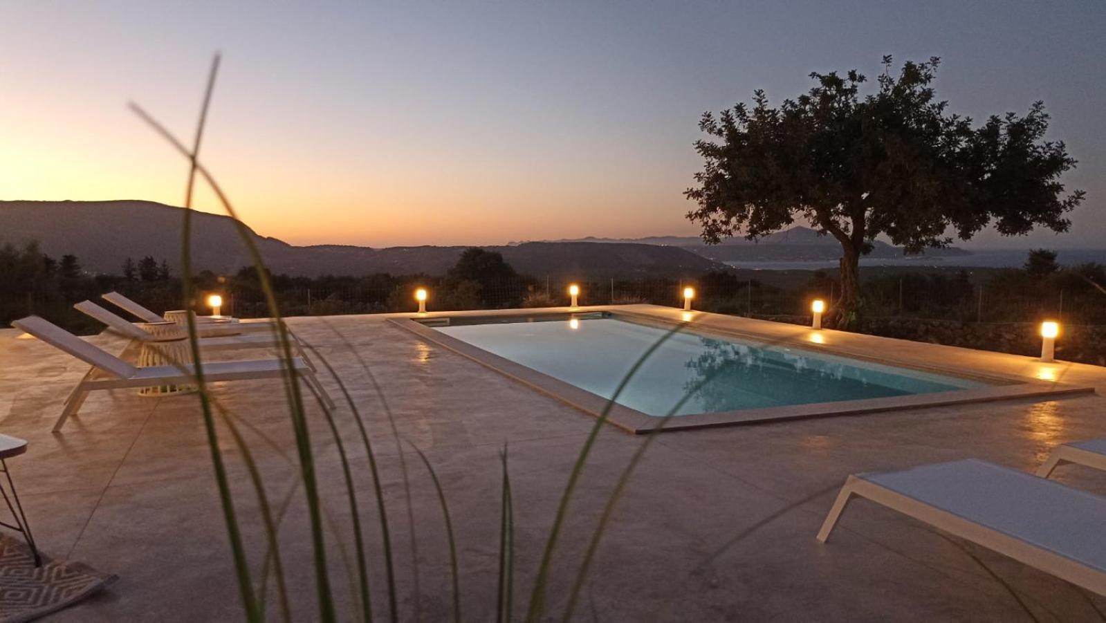 Stone Villa Halepa With Panoramic View. Neon Khorion  Bagian luar foto