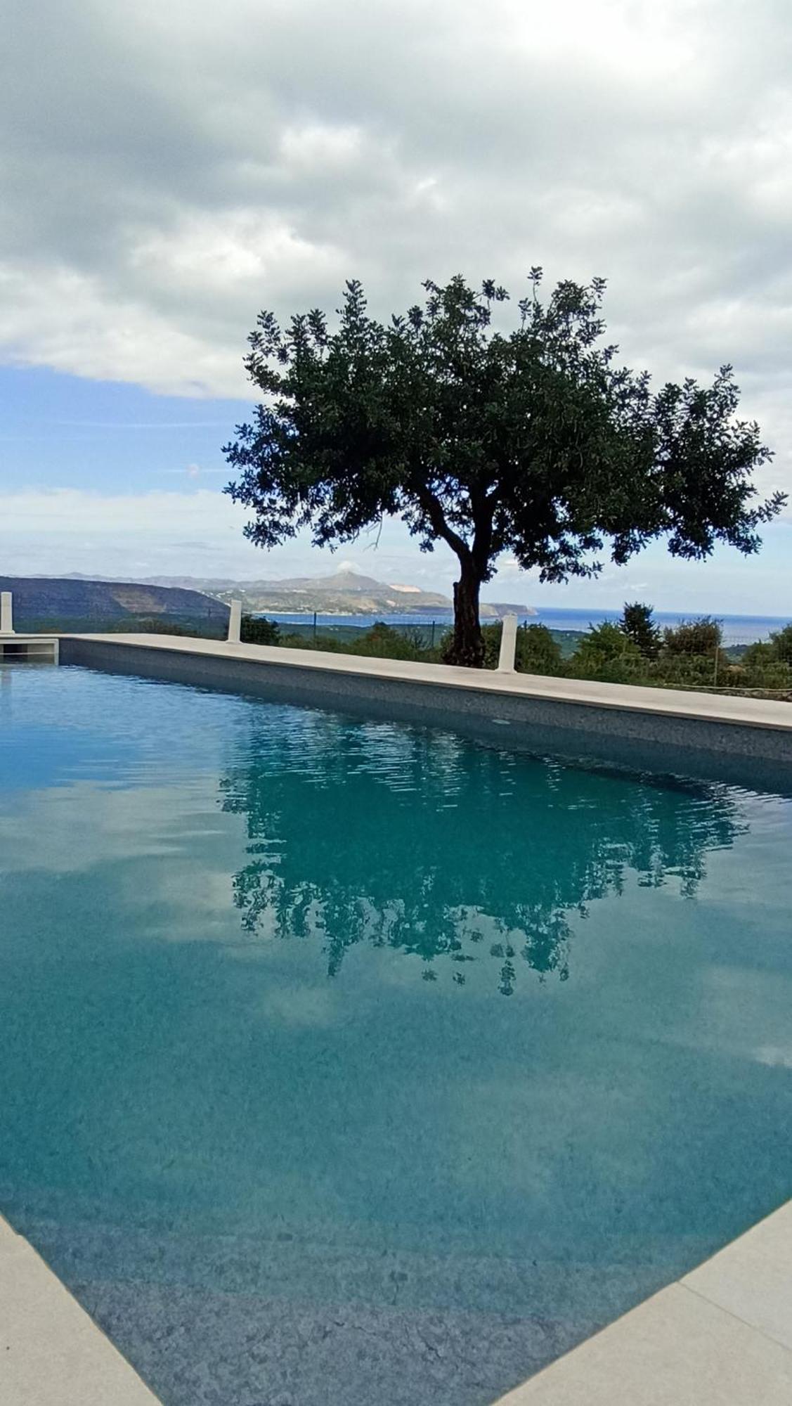 Stone Villa Halepa With Panoramic View. Neon Khorion  Bagian luar foto